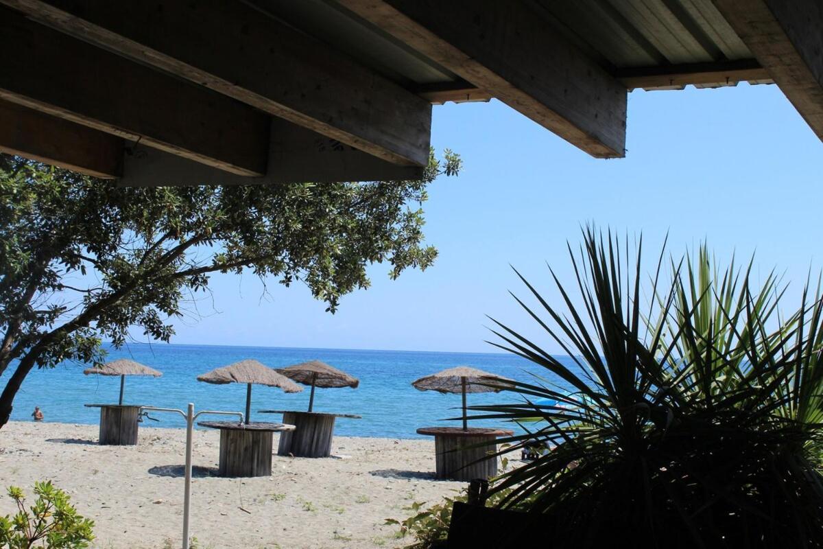 Bord de mer, pieds dans l'eau, vue panoramique Villa San-Nicolao Eksteriør billede